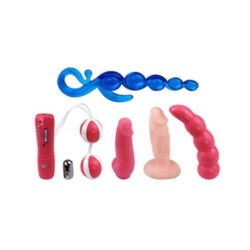 6 parça titreşimli vibratör set anal plug