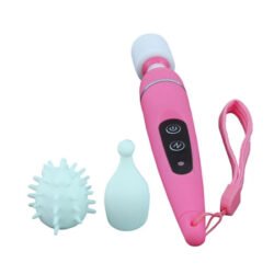 3 başlıklı titreşimli av massager klitoral vibratör mastürbatör