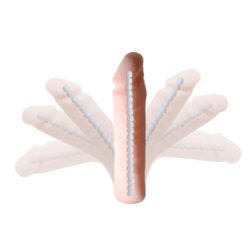 İçi dolu 22cm bükülebilen realistik belden bağlamalı protez penis