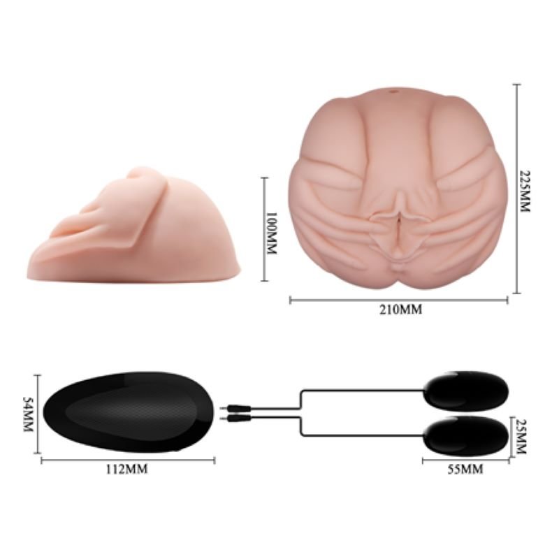 Çift titreşimli realistik suni vajina anüs gerçekçi mastürbatör Çift titreşimli realistik suni vajina anüs gerçekçi mastürbatör