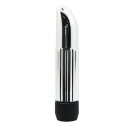 güçlü titreşimli 14 cm metal vajinal anal vibratör dildo