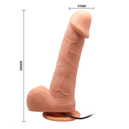 20 cm titreşimli vantuzlu rotasyonlu gerçekçi vibratör 20 cm titreşimli vantuzlu rotasyonlu gerçekçi vibratör