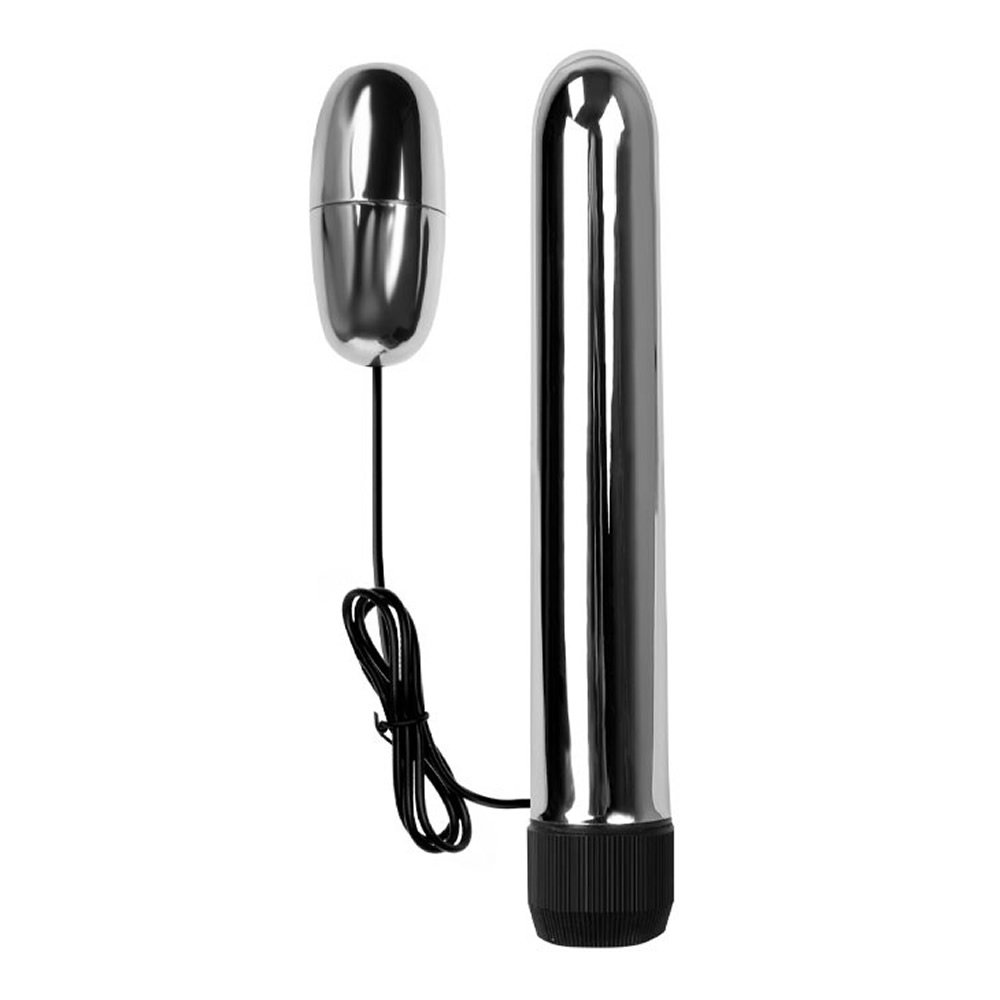 titreşimli metal vibratör mastürbatör 17 cm anal ve vajinal dildo titreşimli metal vibratör mastürbatör 17 cm anal ve vajinal dildo
