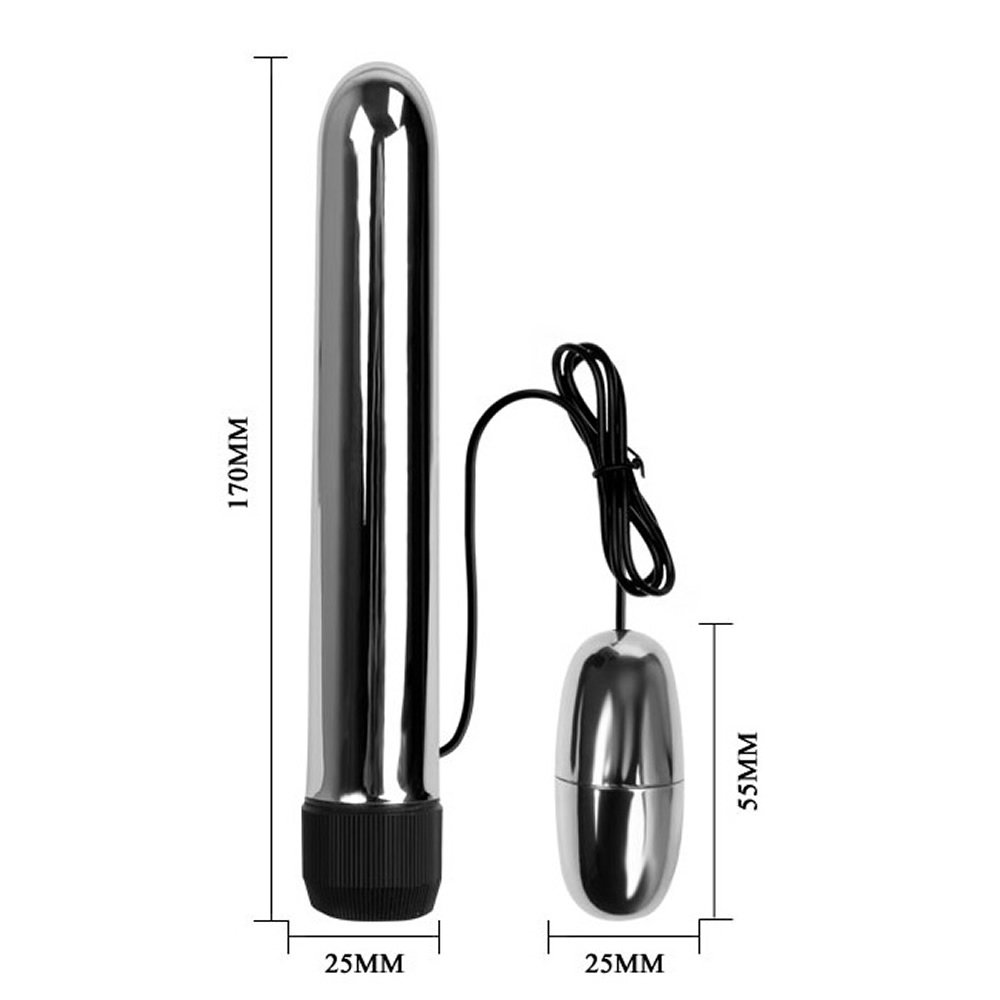 titreşimli metal vibratör mastürbatör 17 cm anal ve vajinal dildo titreşimli metal vibratör mastürbatör 17 cm anal ve vajinal dildo