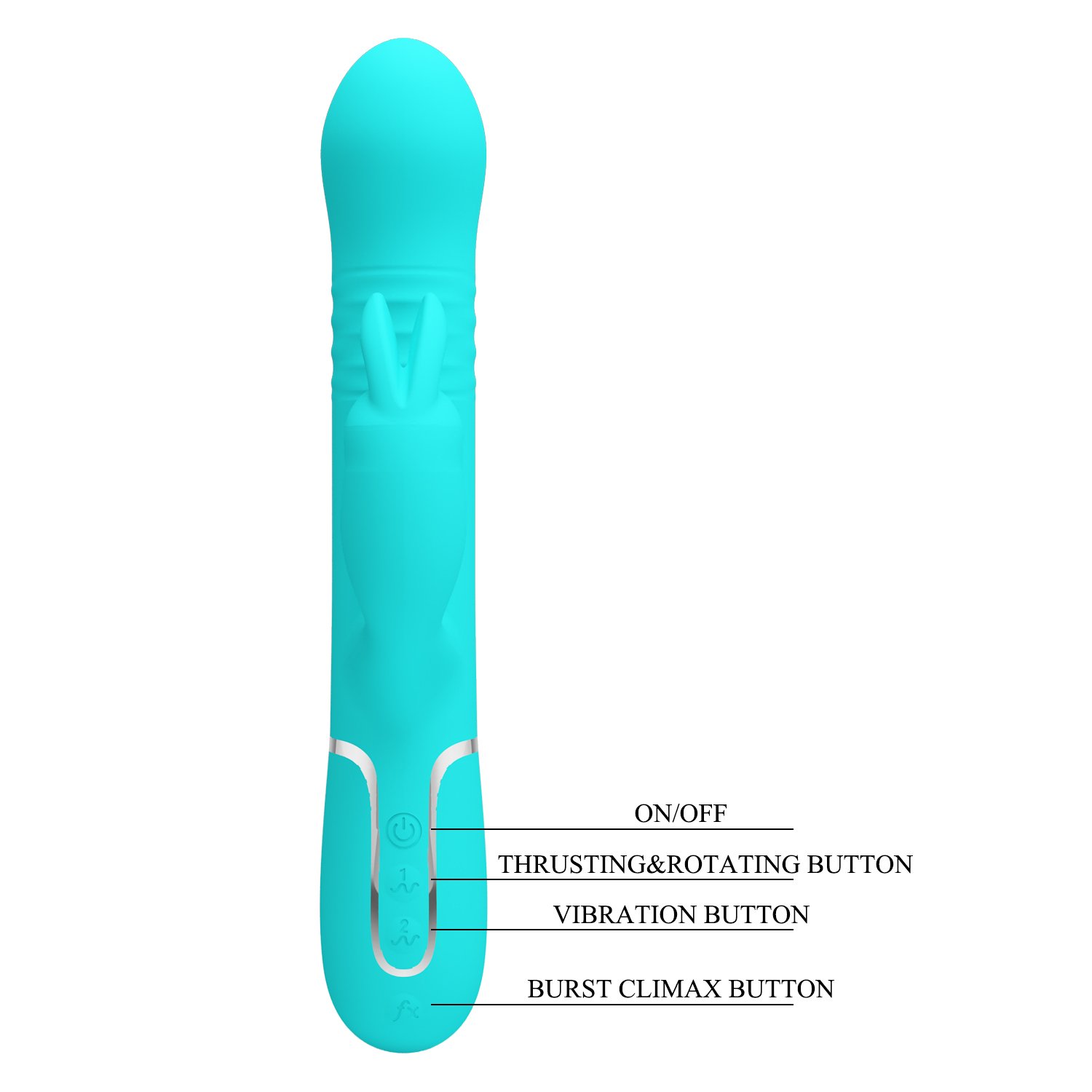 multifonsiyonlu Çift motorlu rabbit vibratör oynarbaşlı silikon turkuaz vibratör multifonsiyonlu Çift motorlu rabbit vibratör oynarbaşlı silikon turkuaz vibratör