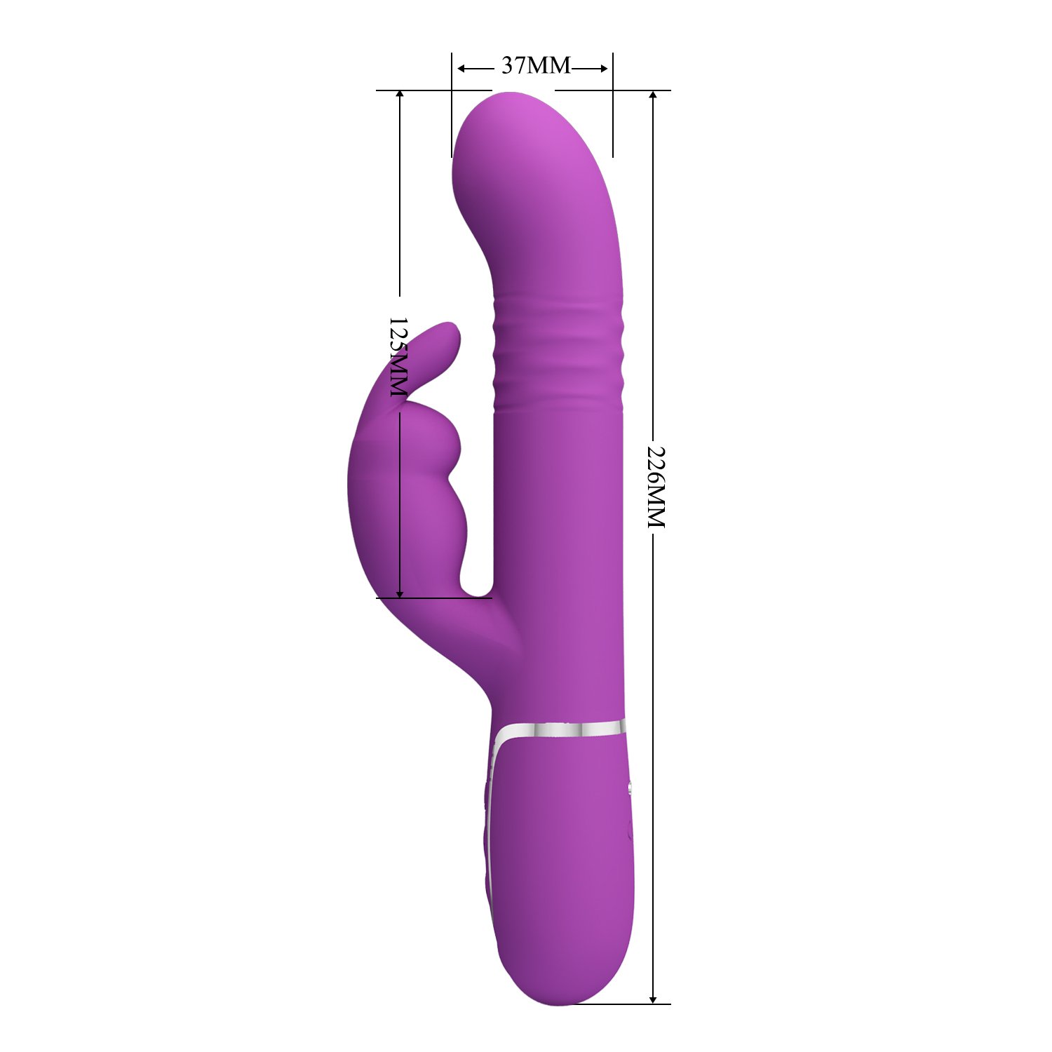 Çift motorlu 7 titreşimli rabbit vibratör oynarbaşlı silikon mor vibratör Çift motorlu 7 titreşimli rabbit vibratör oynarbaşlı silikon mor vibratör