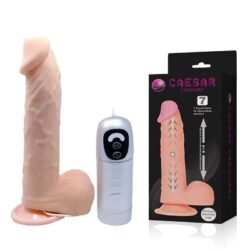 20 cm kıkırdaklı yapıda titreşimli kalın vibratör penis
