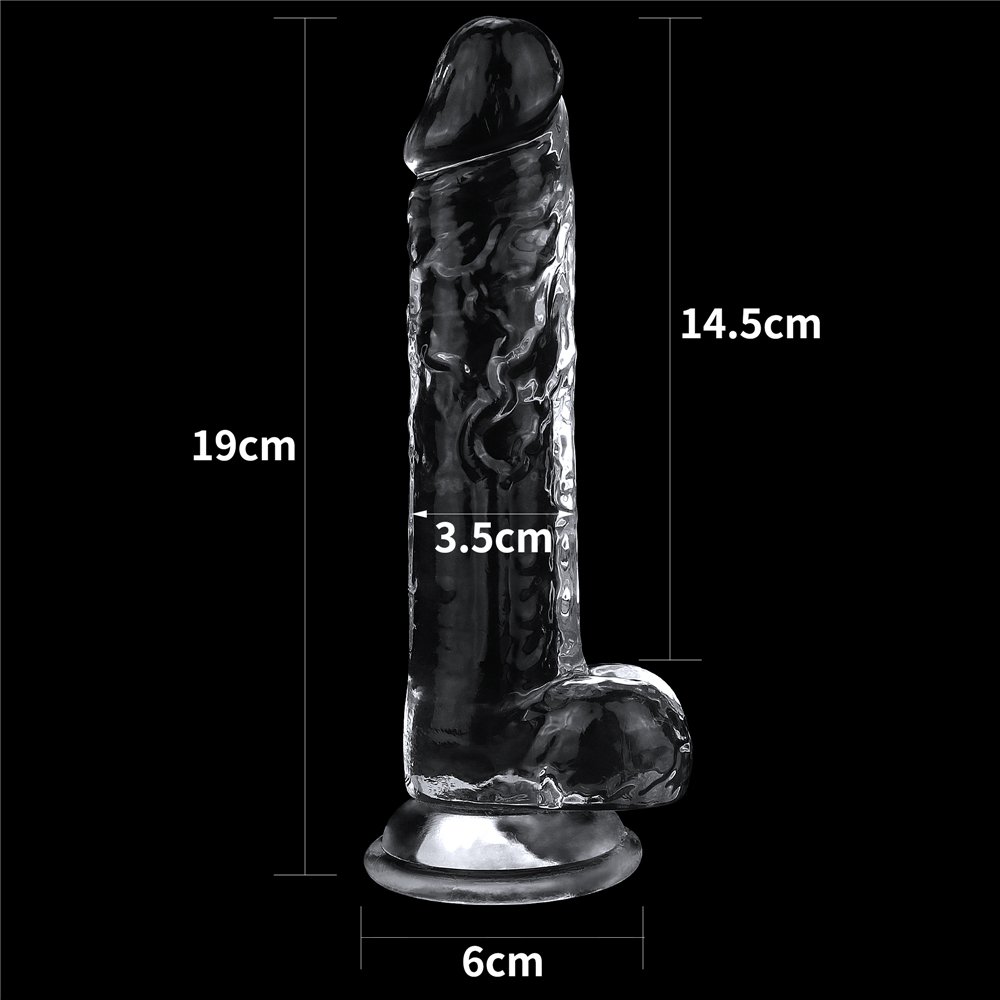 19 cm şeffaf realistik dildo penis, testisli silikon 19 cm şeffaf dildo penis 19 cm şeffaf realistik dildo penis, testisli silikon 19 cm şeffaf dildo penis